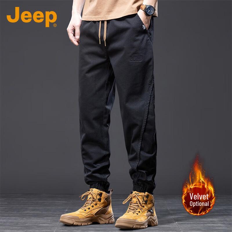

JEEP Men s Fall/Winter Cotton Casual Cargo Joggers 3XL