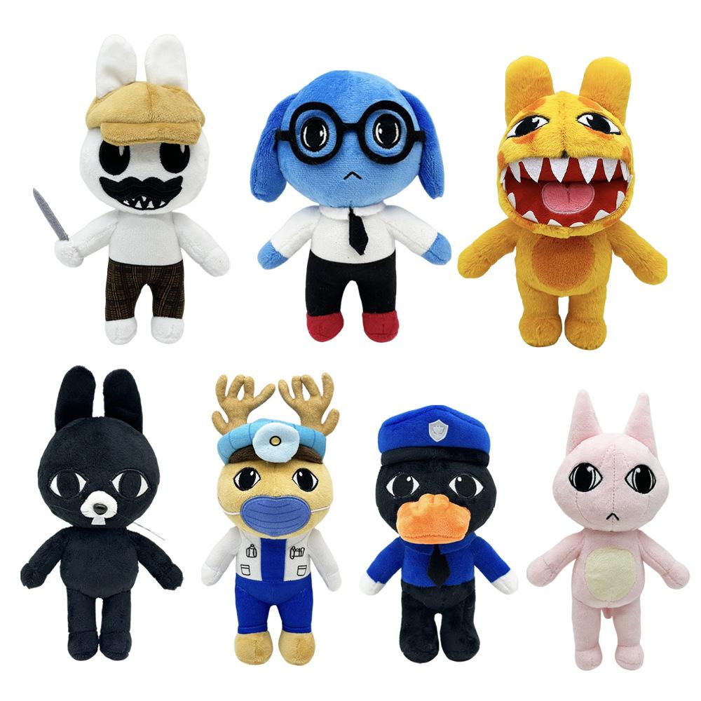 Game Animal Hospital Plush Toy Blue Dog Horror Soft Stuffed Cartoon Doll Collectible For Adult Fans Back To School Keychain Gift