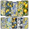 Summer Fruits Lemon Print Phone Case For Realme 13 12 10 9 8 7 GT3 GT5 GT2 Pro Plus 5G C21 C25 C35 GT Neo 2 3 3T 5 Cover