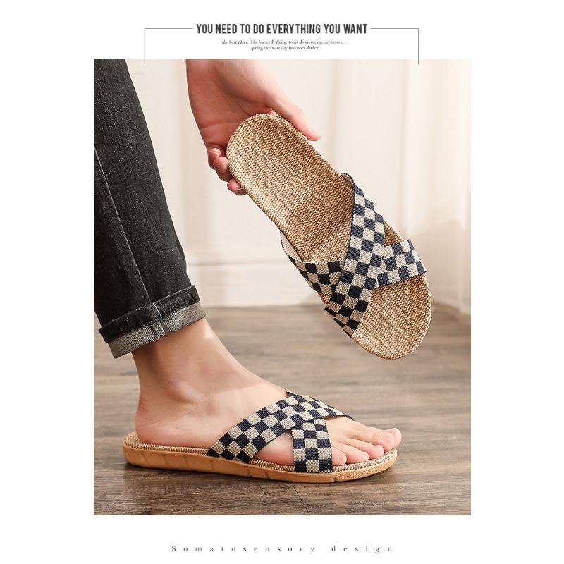 Fashion Summer Linen Slippers for Women