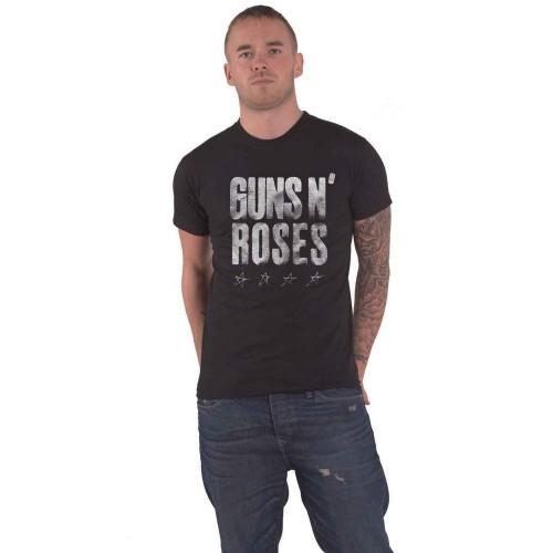 Guns N Roses Unisex-Erwachsene Paradise City Stars T-Shirt mit Rückenaufdruck