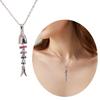 Creative Swinging Fish Pendant Necklace Colorful Copper Alloy Jewelry For Women Fashionable Dynamic Neckchain