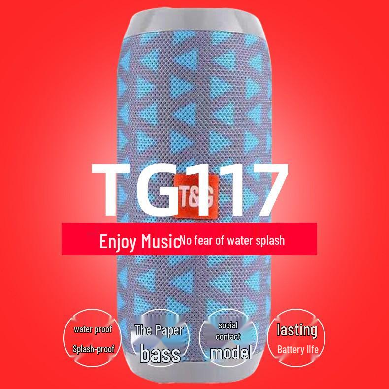 TG117 Wireless Bluetooth Speaker with Card Slot - Portable Mini USB Outdoor Speaker