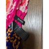 Used TOUS 100% Silk Multicolor All-over Pattern Pleated Stole