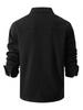 Men's European Size Washed Stretch Cotton Long Sleeve Casual Business Shirt