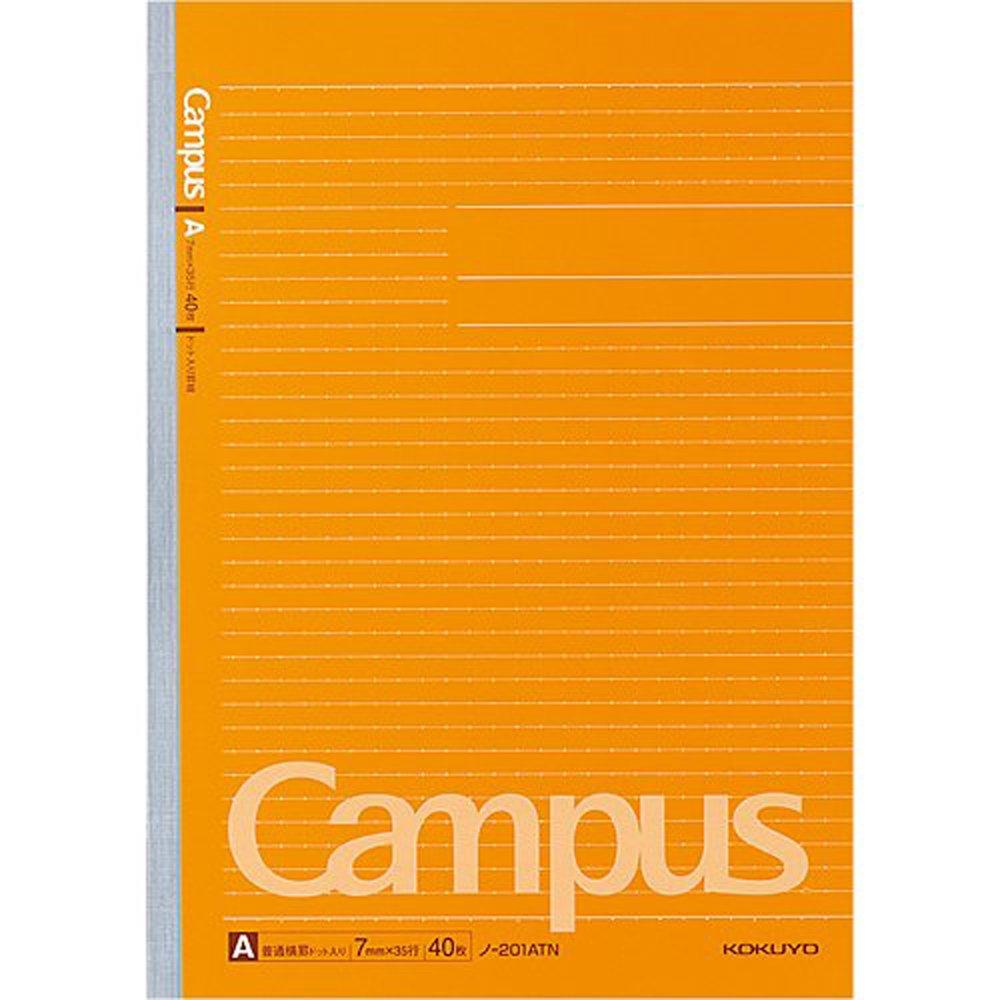 KOKUYO Campus Dotted Ruled A4 40 201AT Notebook, Lines, Size, A-ruled, Sheets, No.