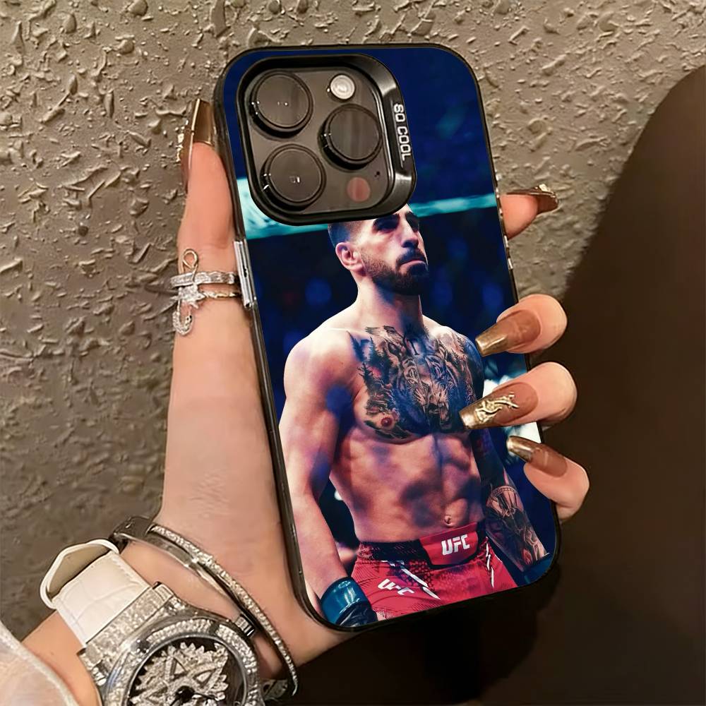 C-Champion Ilia T-Topuria  Phone Case For iPhone 17,16,15,14,13,12,11 Plus,Pro Max,XS,Colorful Silver Phone case Funda Cover