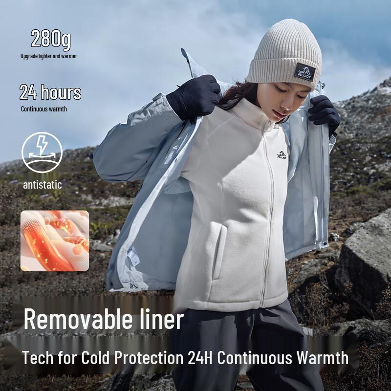 Pelliot Unisex Mountain Classic 2.0 3-in-1 Fleece Lined Outdoor Jacket