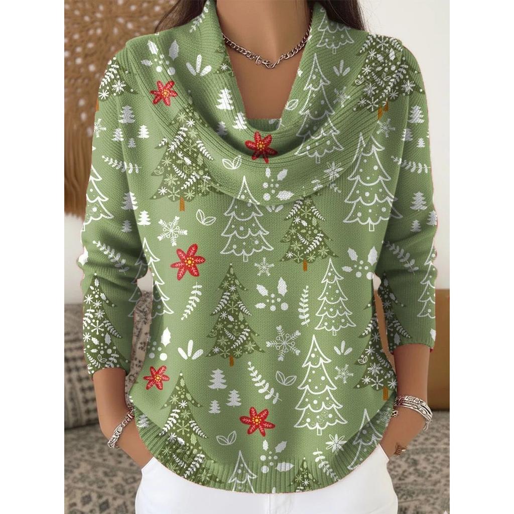 Damen Pullover Herbst Winter Mode Lässig Europäischer Amerikanischer Stil Warm Gemütlich Strick Oberteil