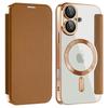 For iPhone 16 Plus Case Compatible with MagSafe RFID Blocking Card Holder Leather Phone Cover