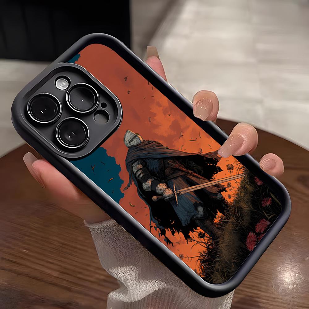 D-Dark S-Souls Game Phone Case For IPhone 17 Pro Max 15 Pro 16 14 Plus 12 13 Mini 11 Pro Shockproof Soft Cover