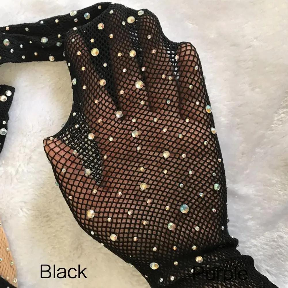 Trendy Shiny Fishnet Tights Small Mesh Glitter Pantyhose Hot-drilled Thin Stockings Women Girl