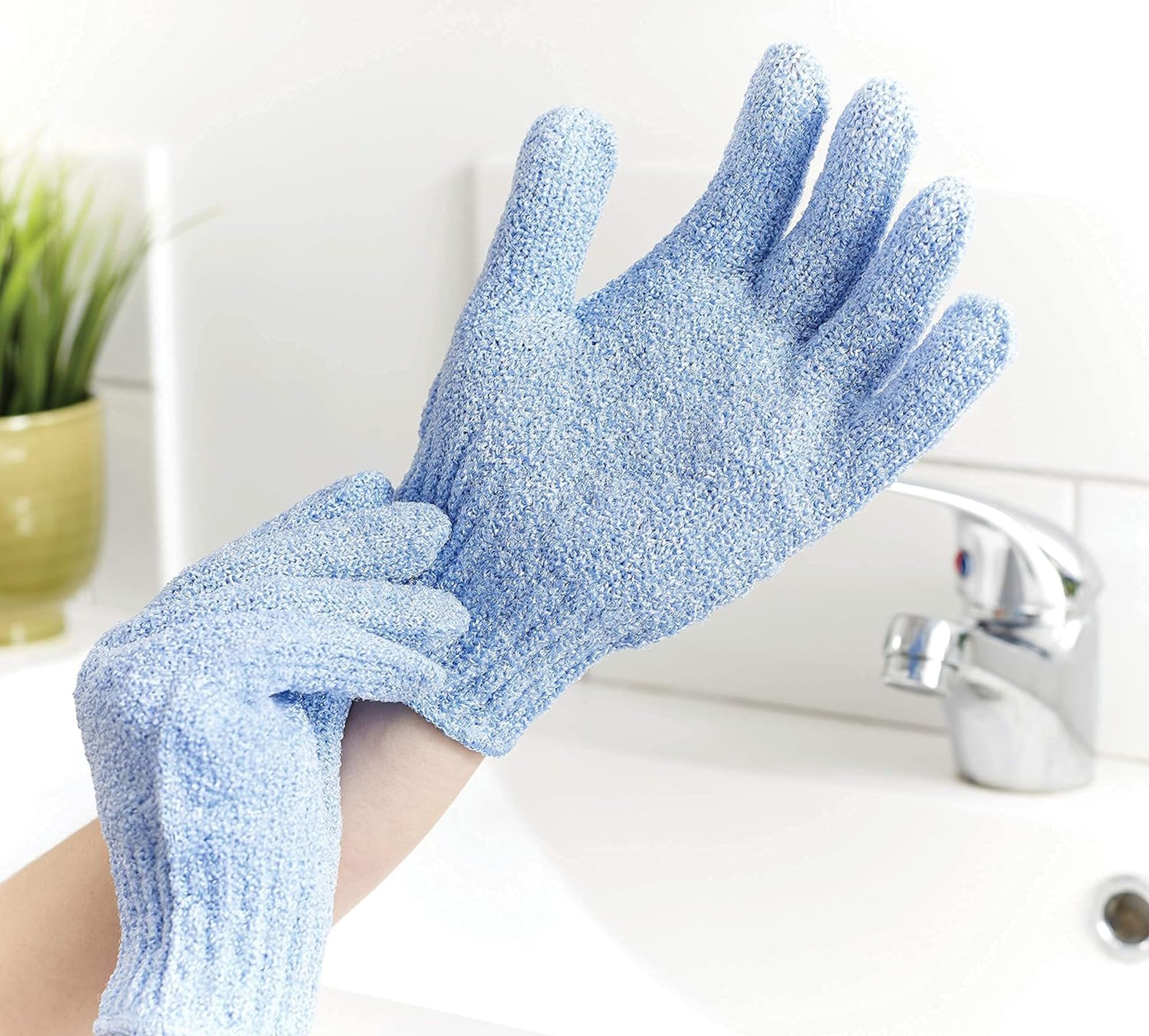 MosQuick® Exfoliating glove with Hook body scrubber for women body scrub loofah for bathing for women body scrubber for men exfoliating gloves bathi