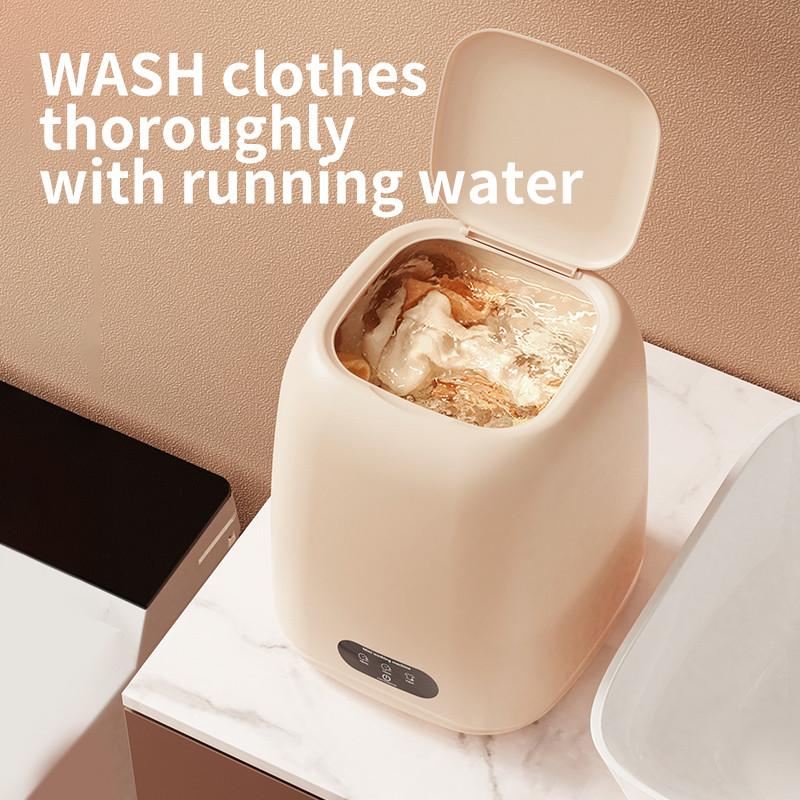 Small Underwear Washing Machine Fully Automatic Mini Electric Washer Portable Dormitory Elution Integration Machine