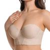 Mutandine da Donna Taglie Forti Senza Spalline Antiscivolo con Ferretto Push-up Bellissimo Schiena Sexy Doppia Funzione Lingerie
