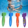 4Pcs PVC Children Diving Toys Kid Swim Kid Playing for Swimming Pool TrainingFour Color Combination