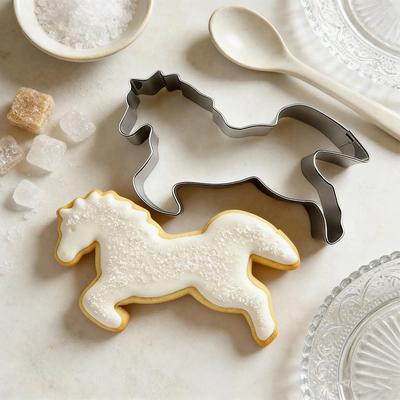 Pferd Cowboy Ausstechform Edelstahl Pony Hufeisen Cowboy Formen Keksform Fondant Gebäckdekor Backwerkzeuge