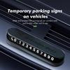 AABIB1 For Benz Hidden Mobile Phone Number Plates Car Styling Temporary Parking Signs Accessories AMG CLA CLS C180 C200 W204 W205