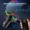 Car Bluetooth Player Car Mp3 Player 3.1a Fast Charging Bt Accessories Mp3 Light Type-c Player Car Ambient Colorful G1w9