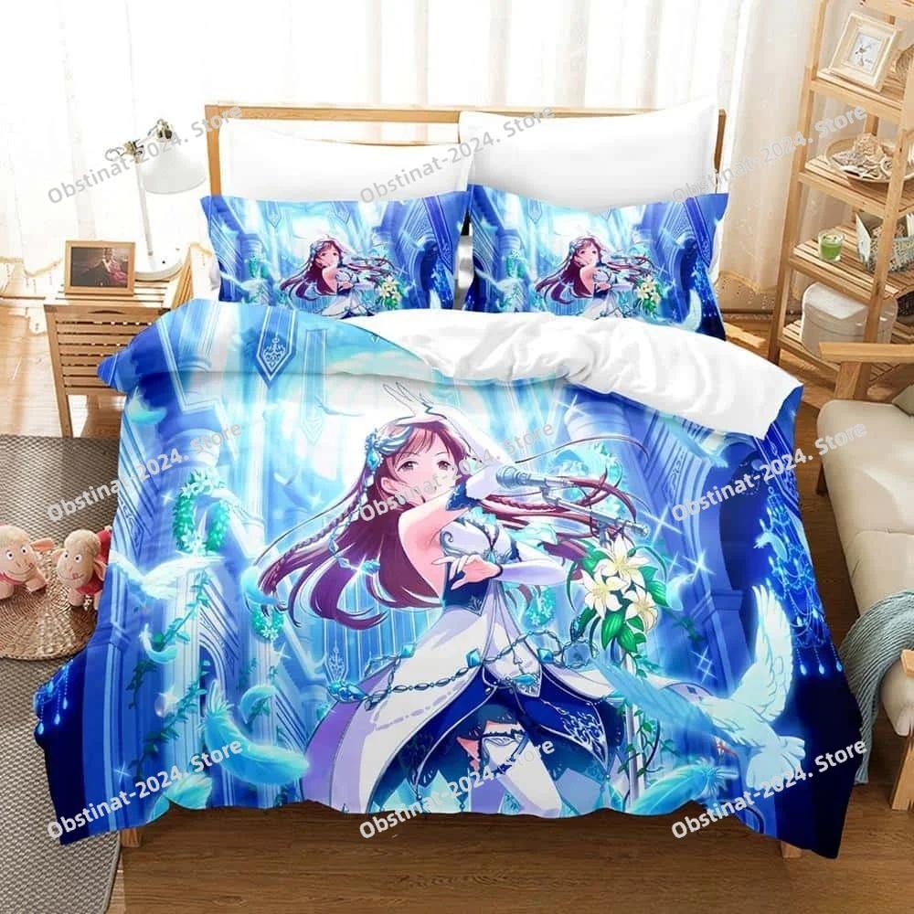 THE iDOLM@STER Cinderella Girls Starlight Stage Bedding Set 3D Printed Anime three-piece set Adult Kid Bedroom Duvet cover Sets