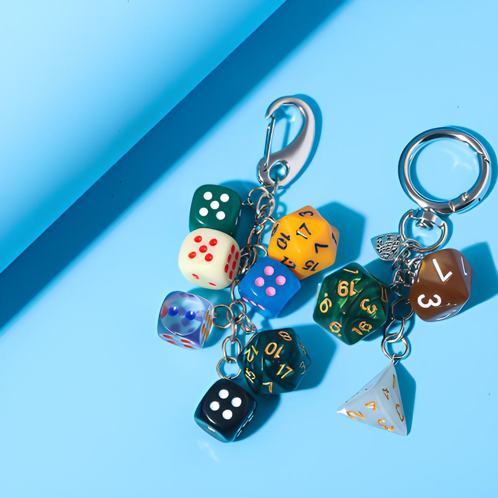 Fashion Star Keychain Zinc Alloy Waist Charms Dice Ironworks Rope Knot Buckle Design Bag Pendant Mountaineering Belt Buckle