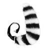 Artificial fox tail cosplay Handmade plush wolf tail accessory for cosplay events, with adjustable length