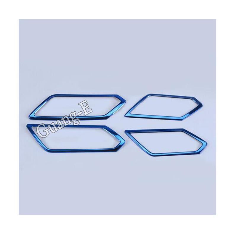 For VW Volkswagen Touran L 2016 2017 2018   Cover Stick Trim Stainless Steel Door Inner Handle Bowl Frame Armrest Lamp