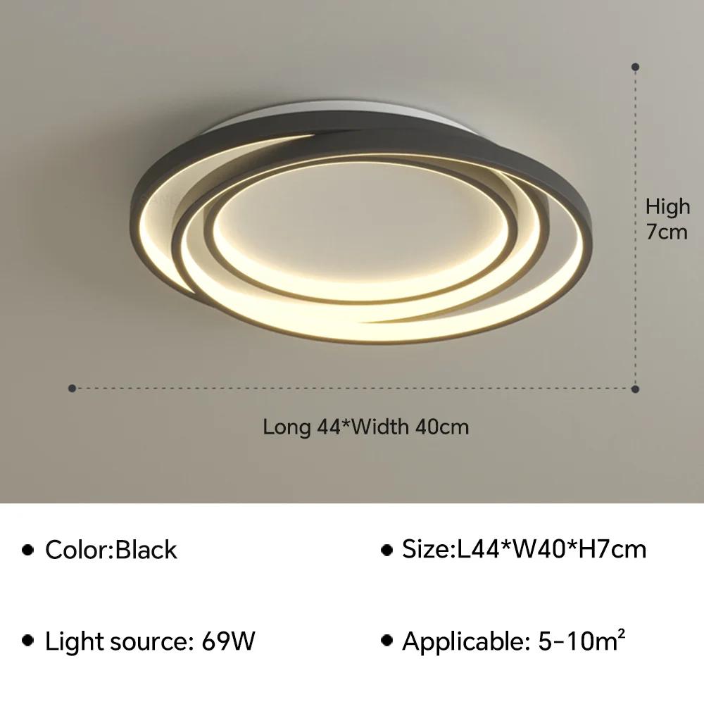 

Современный светодиодный потолочный светильник для гостиной, столовой, спальни, зала, ультратонкая люстра, внутреннее украшение для дома, светильник, люстра Warm White(no RC)