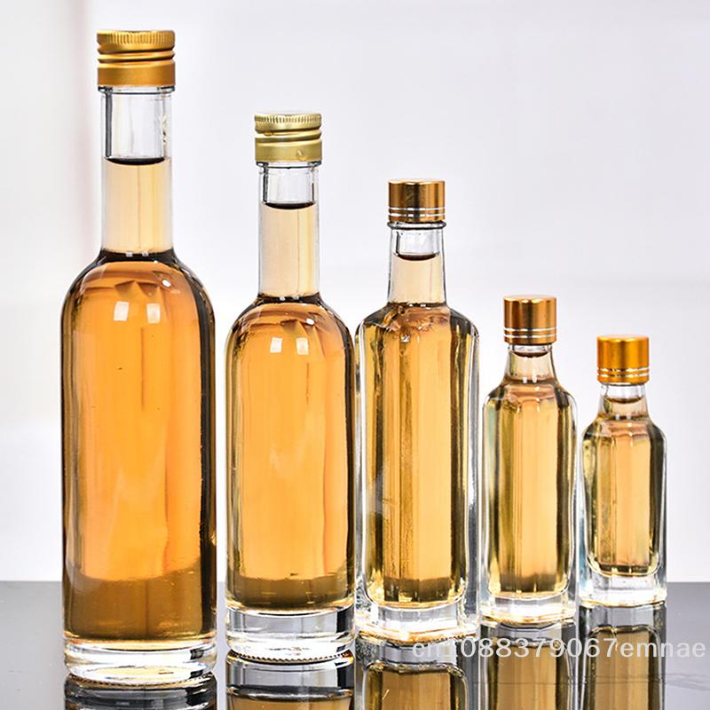 1 Stück Transparente Leere Whisky-Glasflasche 50/100/150 ml Mini-Spirituosenbehälter für Alkohol Hochzeitsgeschenke Weinlagerung Gastgeschenk