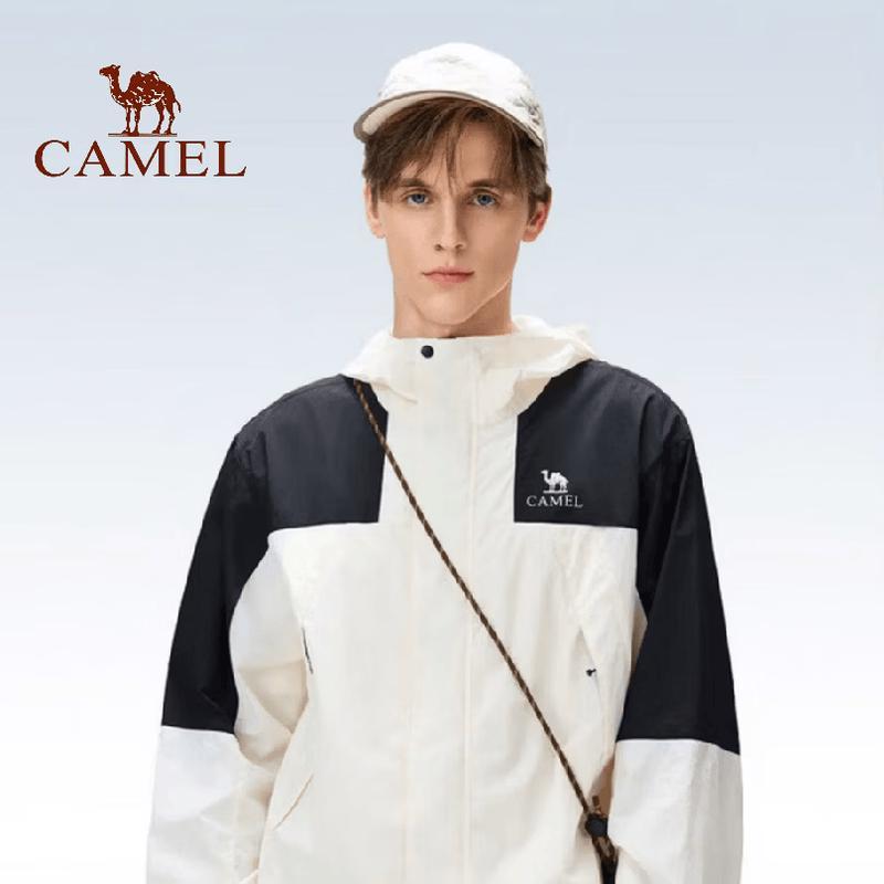 CAMEL Men s Breathable Cool-Touch Water-Repellent Outdoor Jacket A16BA45024 L