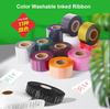 Thermal-transfer Care Tag Printer Inked Ribbon 30-50mm Care Label Printing Color Inked Ribbon Roll for Home Textiles/clothing