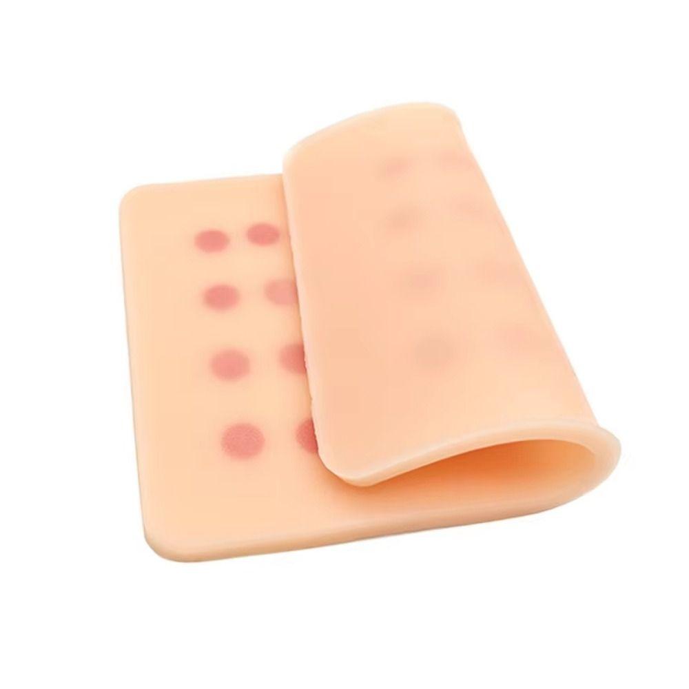 Silicone Intradermal Injection Training Pad 32 Injection Spots Reusable Subcutaneous Practice Pad Embedded Skin Test Module