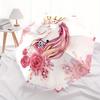 "Magical Unicorn Crown: Floral Fantasy for Kids!"Umbrella, Portable 3-Fold Compact Umbrella for Men & Women ES21