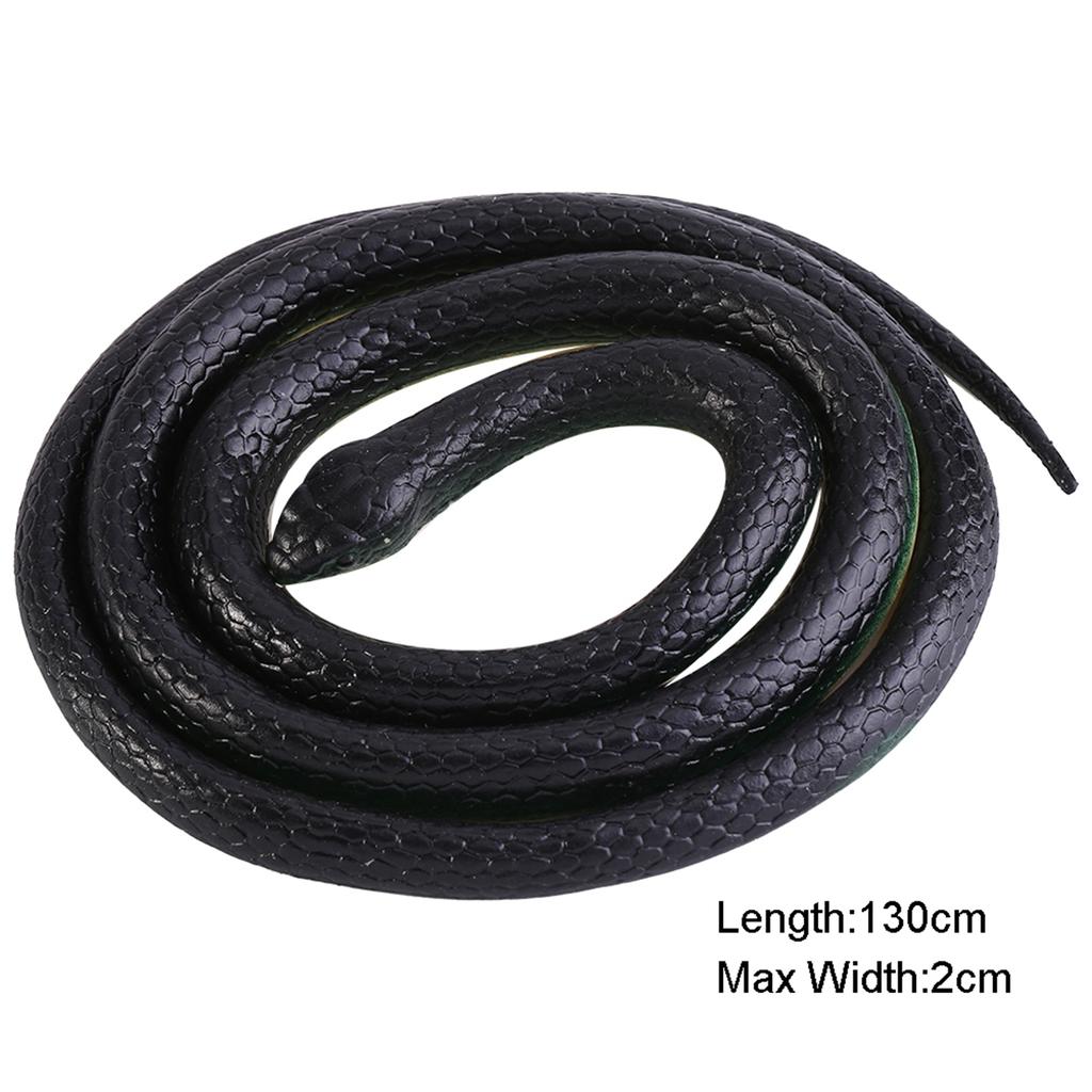 1Pc 130cm Long Realistic Soft Rubber Snake Garden Props Funny Joke Prank Toy Gift Hot