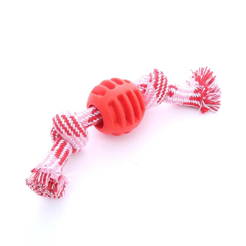 Pet Supplies Pet Dog Toy Cotton Rope Double Knot Ball Bite Resistant Tooth Cleaning Toy Ball