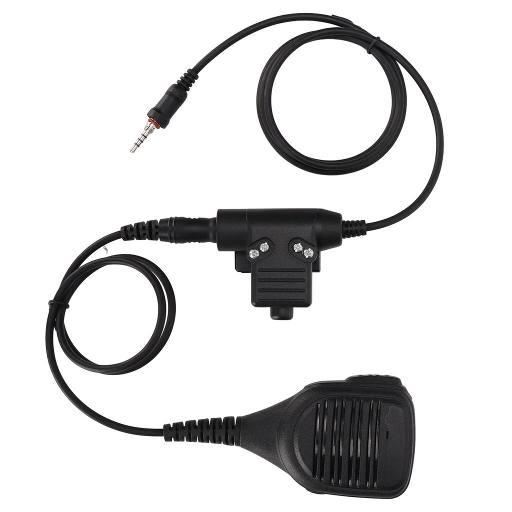 Speaker Shoulder Mic 7.1mm Shoulder Microphone with U94 PTT for Yaesu Vertex VX?6R VX?7R