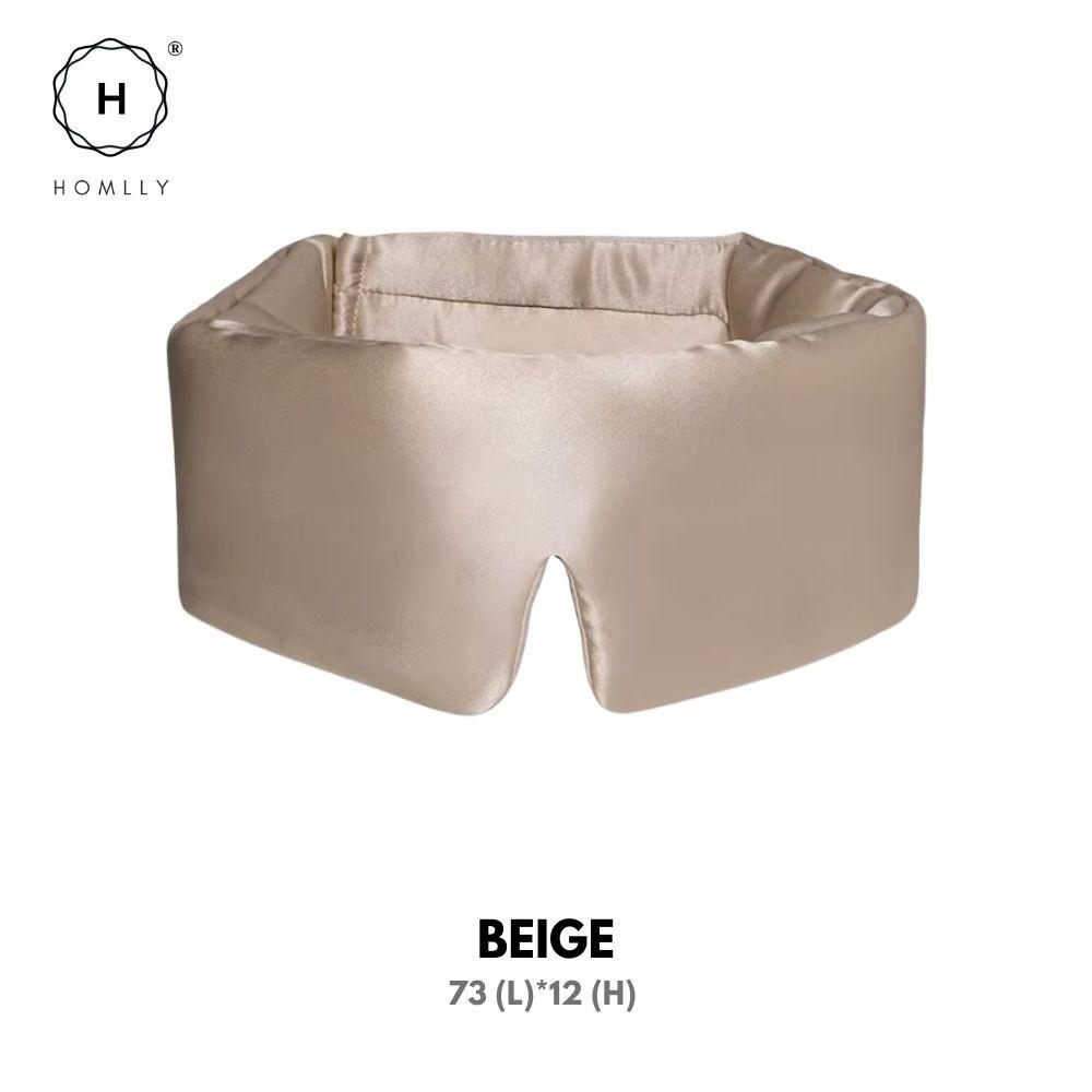 Homlly Mulberry Silk 3D Eye Mask Beige