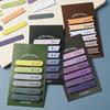 120Pcs Creative Gradient Color Sticky Notes Set Large Capacity Tearable Color N Times Stickers DIY Handbook Decorative Memo Pad