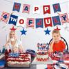 Independence Day Themed Party Supplies Independence Day Decoration Usa Flag Hanging Tablecloth Power Strip Celebration Arrangement