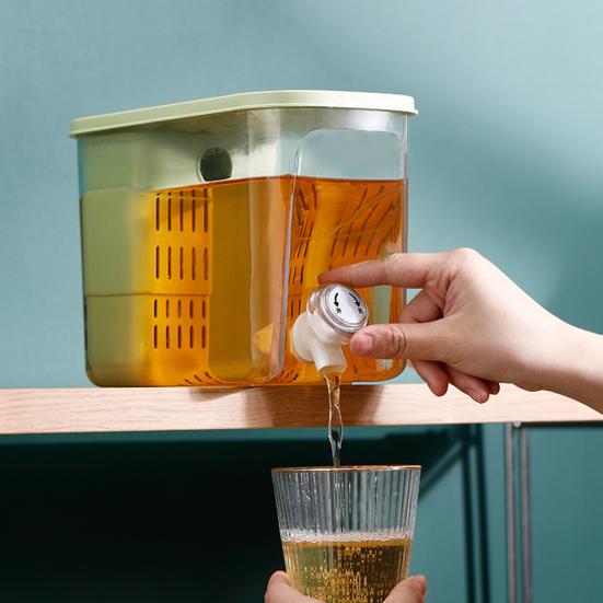 

Холодный чайник большой емкости герметичный герметичный холодный чайник с дозатором для напитков ведро смеситель бытовой