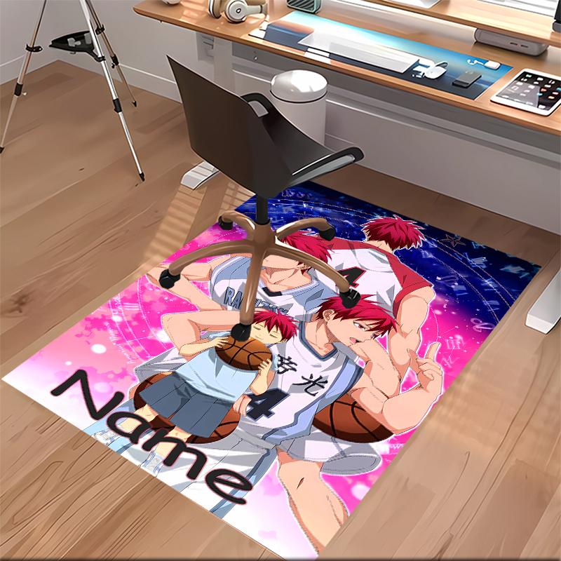 Custom personalization Kuroko's Basketball Print Area Rug - Soft, Washable Non-Slip Indoor Mat,Living Room,Home&Office Decorative Rug