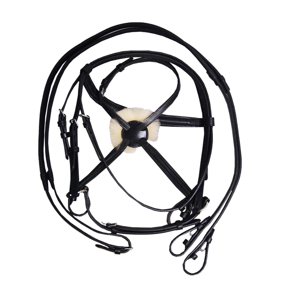 Hy Mexican Bridle with Rubber Grip Reins