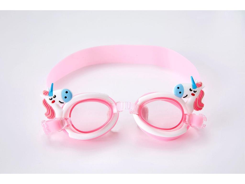 Unicorn Anti-Fog Kids' Swim Goggles with Adjustable Cartoon Strap