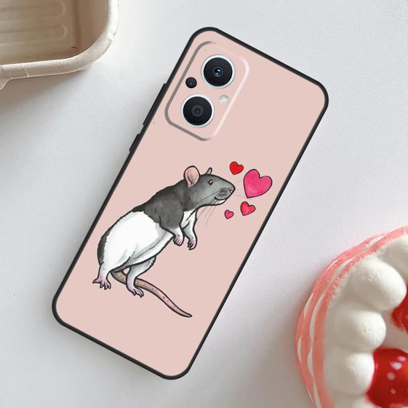 Mouse Rat Case For OPPO Reno 10 Pro 11F 4Z 5Z 8T 4 5 6 7 8 Lite OPPO Find X2 X3 Neo X5 X6 Pro Cover