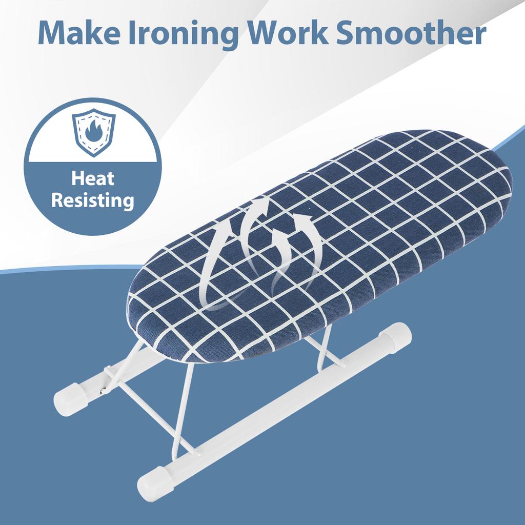 Faltbares Tisch-Bügelbrett Tragbares Kleines Bügelbrett mit rutschfesten Klappfüßen und hitzebeständiger Auflage für Nähen Basteln