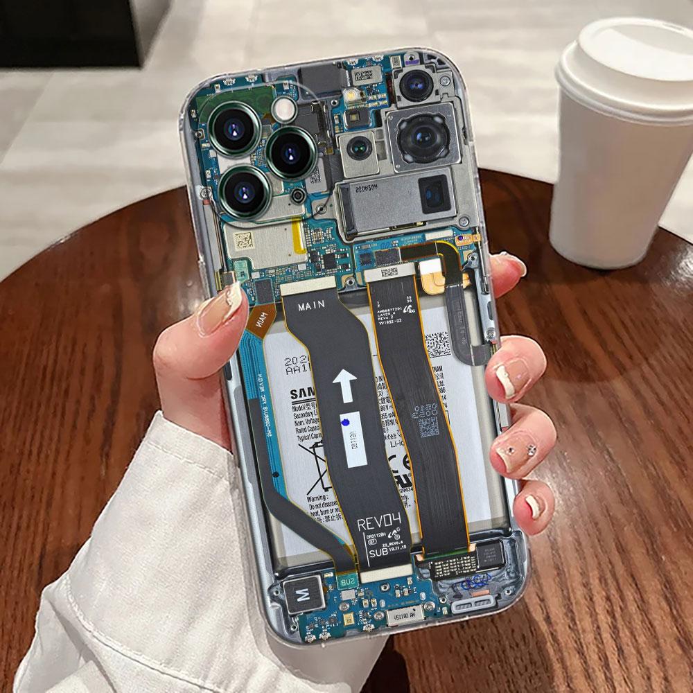 Cassette Tapes Circuit Board Camera Games-Bays Case For Apple iPhone 17 16 15 14 13 12 11 Pro Max 16 Plus 16E 17Air Phone Cover