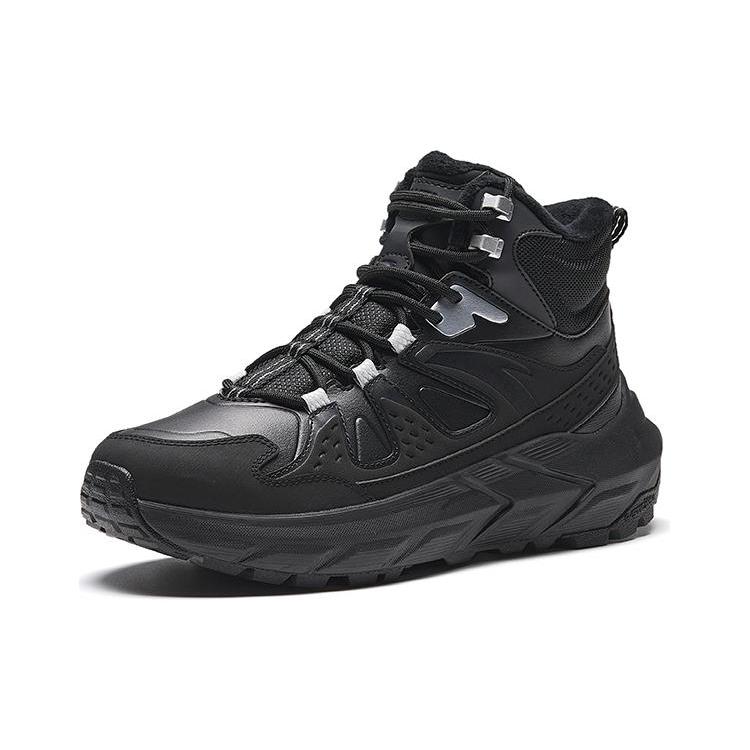 Anta High top Cushioning, Wear Resistant Outdoor Shoes Women's Black 122418982-2