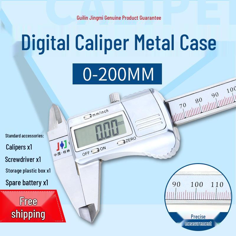 Guilin Precision Electronic Stainless Steel Digital Vernier Caliper 0-300mm
