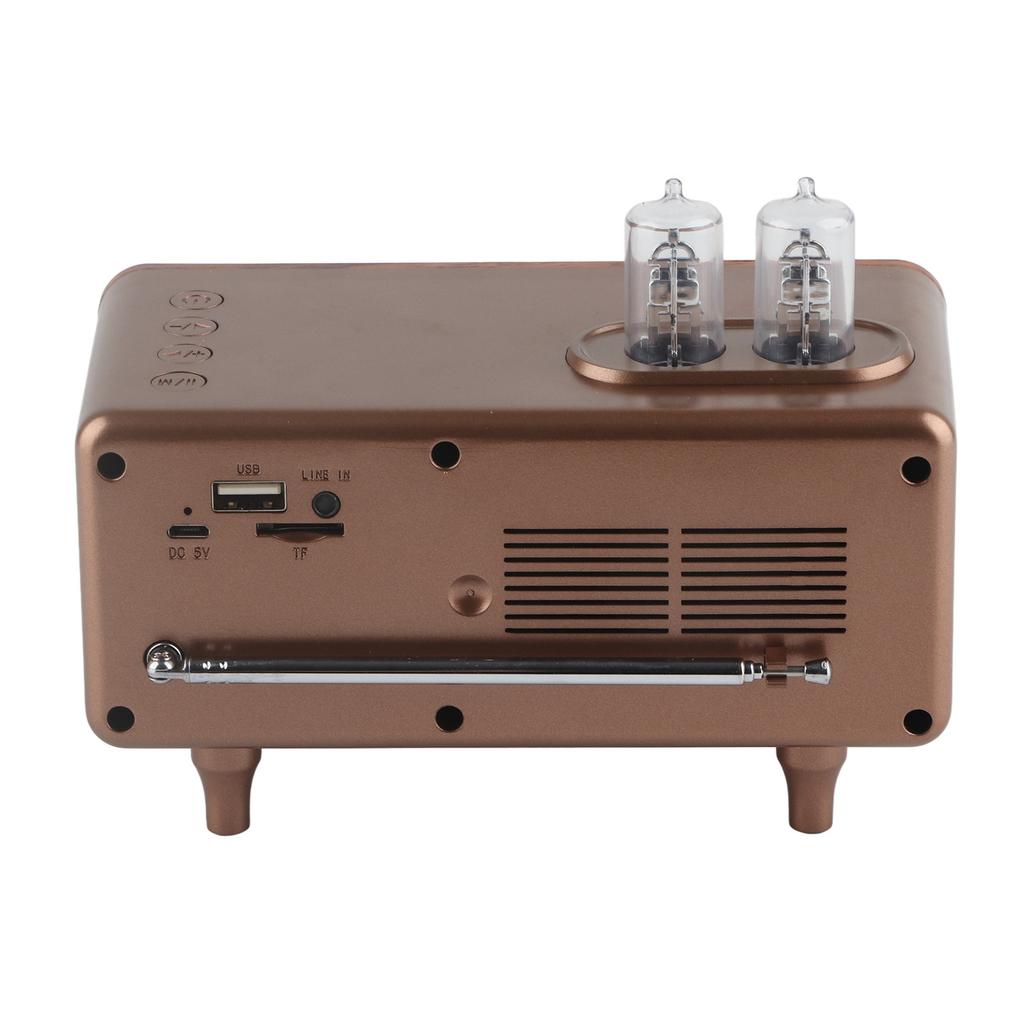 B9 Retro Bluetooth Speaker Low Latency USB Desktop Retro Speakers with Radio for Computer Desktops