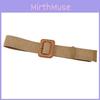 Versatile Womens Pp Woven Waist Belt With Metal Square Buckle For Spring And Autumn Fashion Accessories